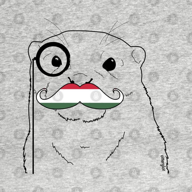 Mustache Flag Hungary by otterglot